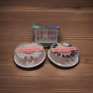 Lot of 3 Press On Nail Kits - Nail Reformation and Olive and June - Short & Xtr